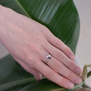 prsten ivy leaves jednoduchý (růžové zlato)
